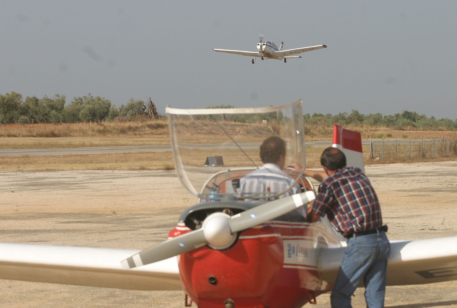 Varias avionetas sobre el aeródromo de La Juliana