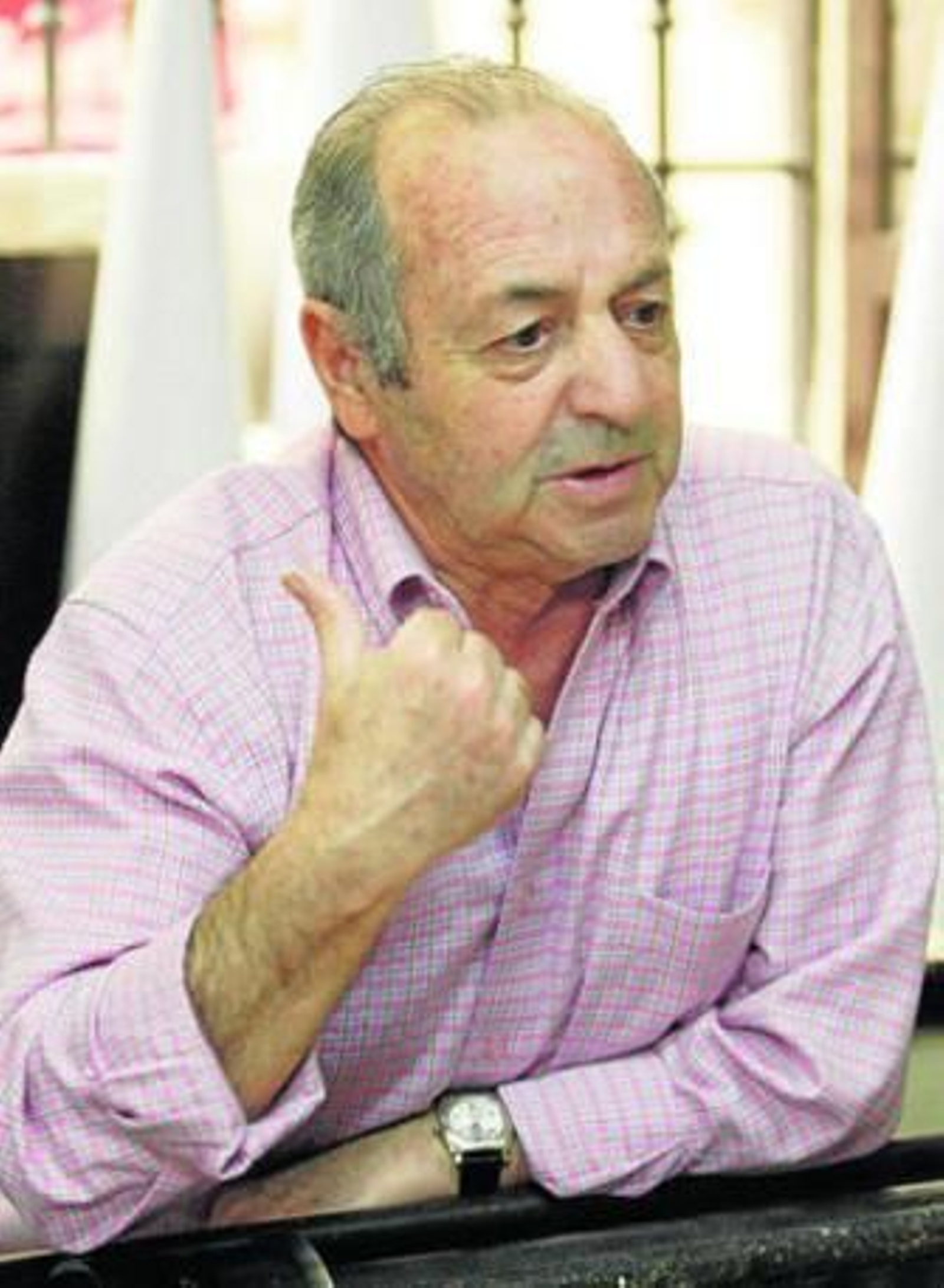 José Arenas, en un momento de la entrevista.