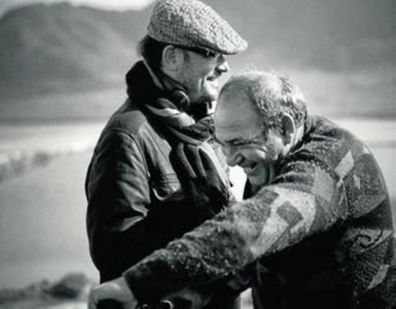 Manuel Martín dirigiendo a Manuel Martínez, vecino de Alhama que hizo el papel de Miguel.