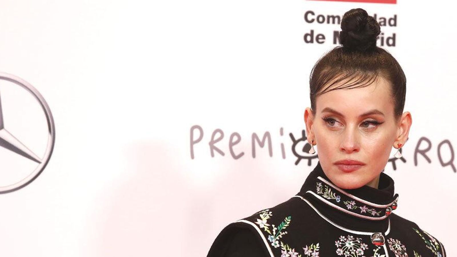 La actriz, en la alfombra roja de los Goya.