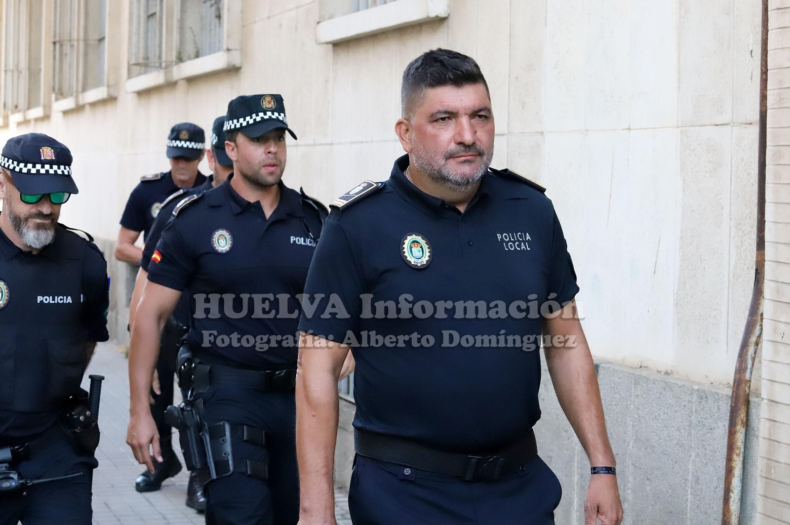 Imágenes del juicio por el apuñalamiento al jefe de la Policía Local de Punta Umbría