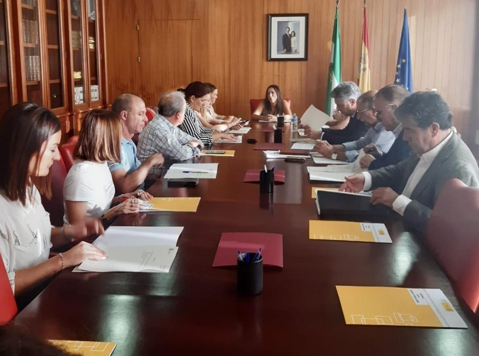 Un momento de la Comisión Provincial de Seguimiento del PFEA. Un momento de la Comisión Provincial de Seguimiento del PFEA.
