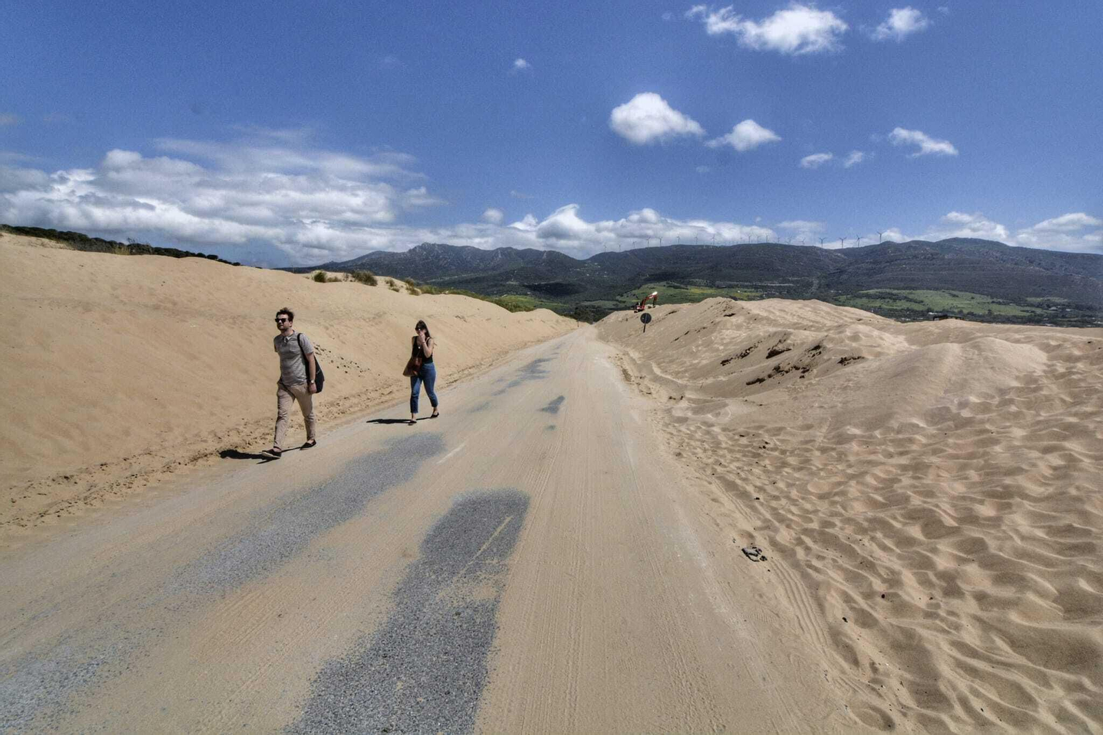 El avance de la duna de Valdevaqueros en Tarifa