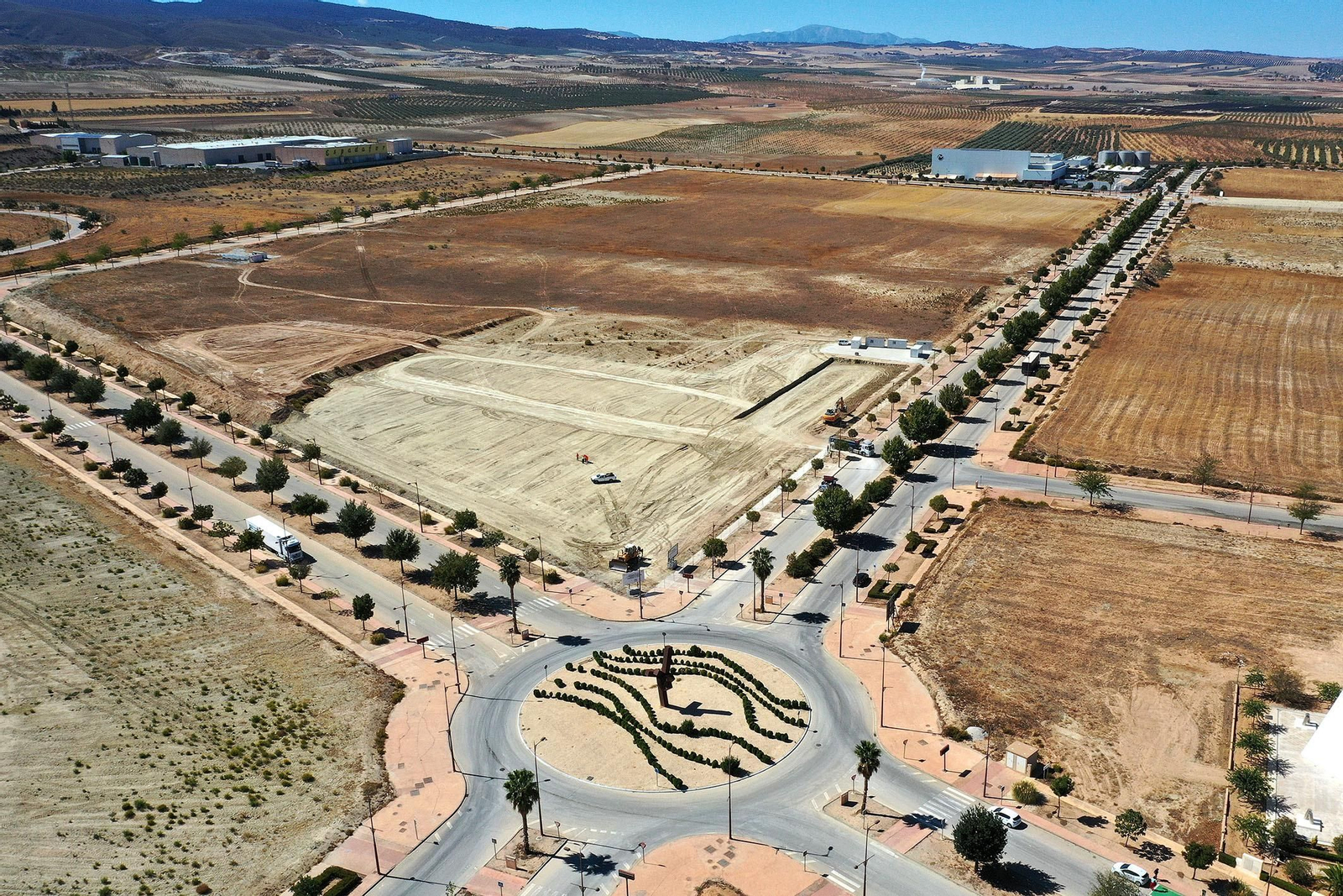 Terrenos de Escúzar donde se levantará el acelerador en una imagen cedida por el Consorcio IFMIF Dones.