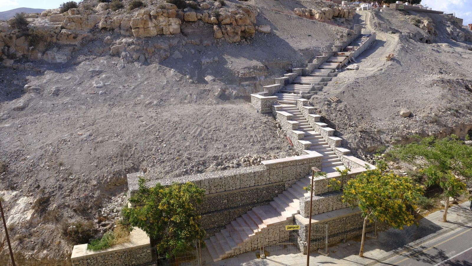 Imágenes del avance de las obras en la zona del Cerro de San Cristobal