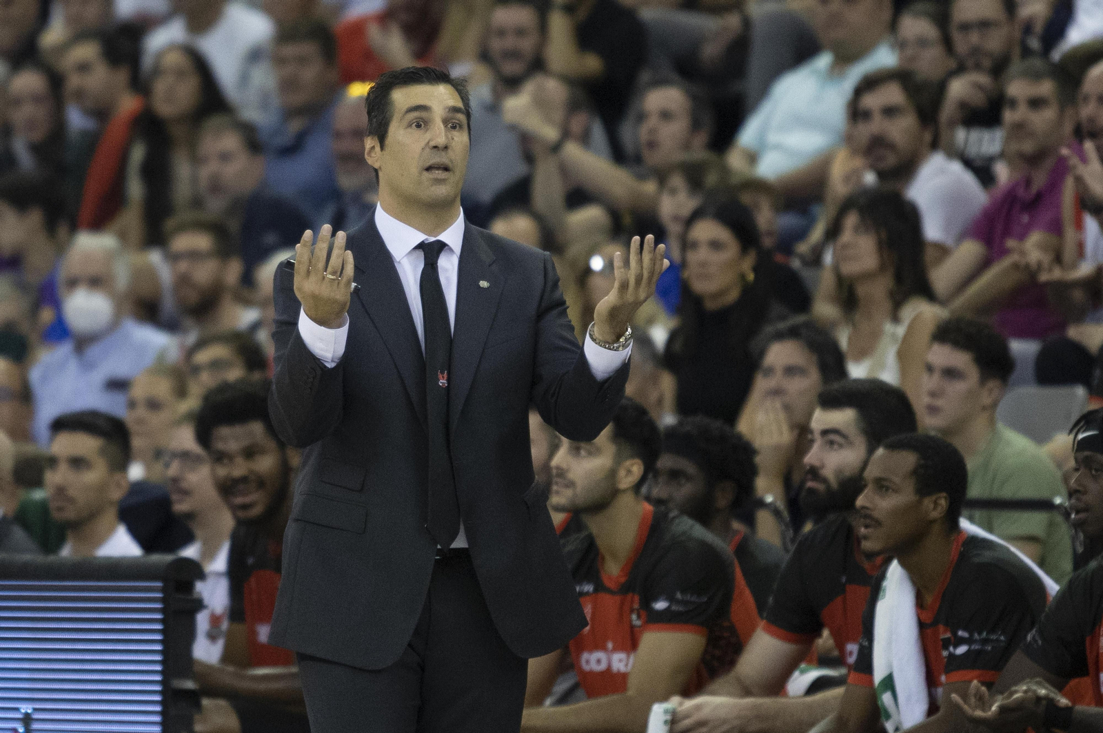 Pablo Pin, durante el partido de este sábado