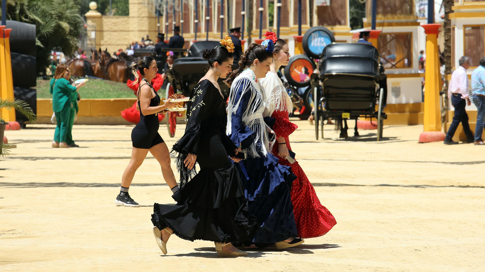 Imágenes del ambiente el miércoles en la Feria de Jerez 2024