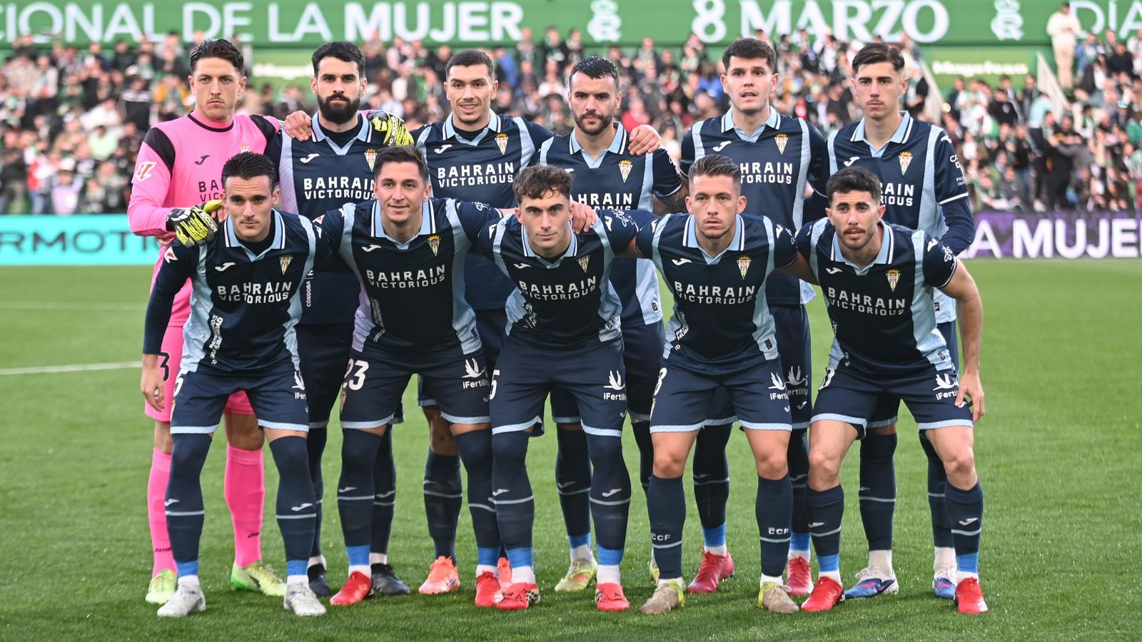 El once inicial del Córdoba CF ante el Racing de Santander.