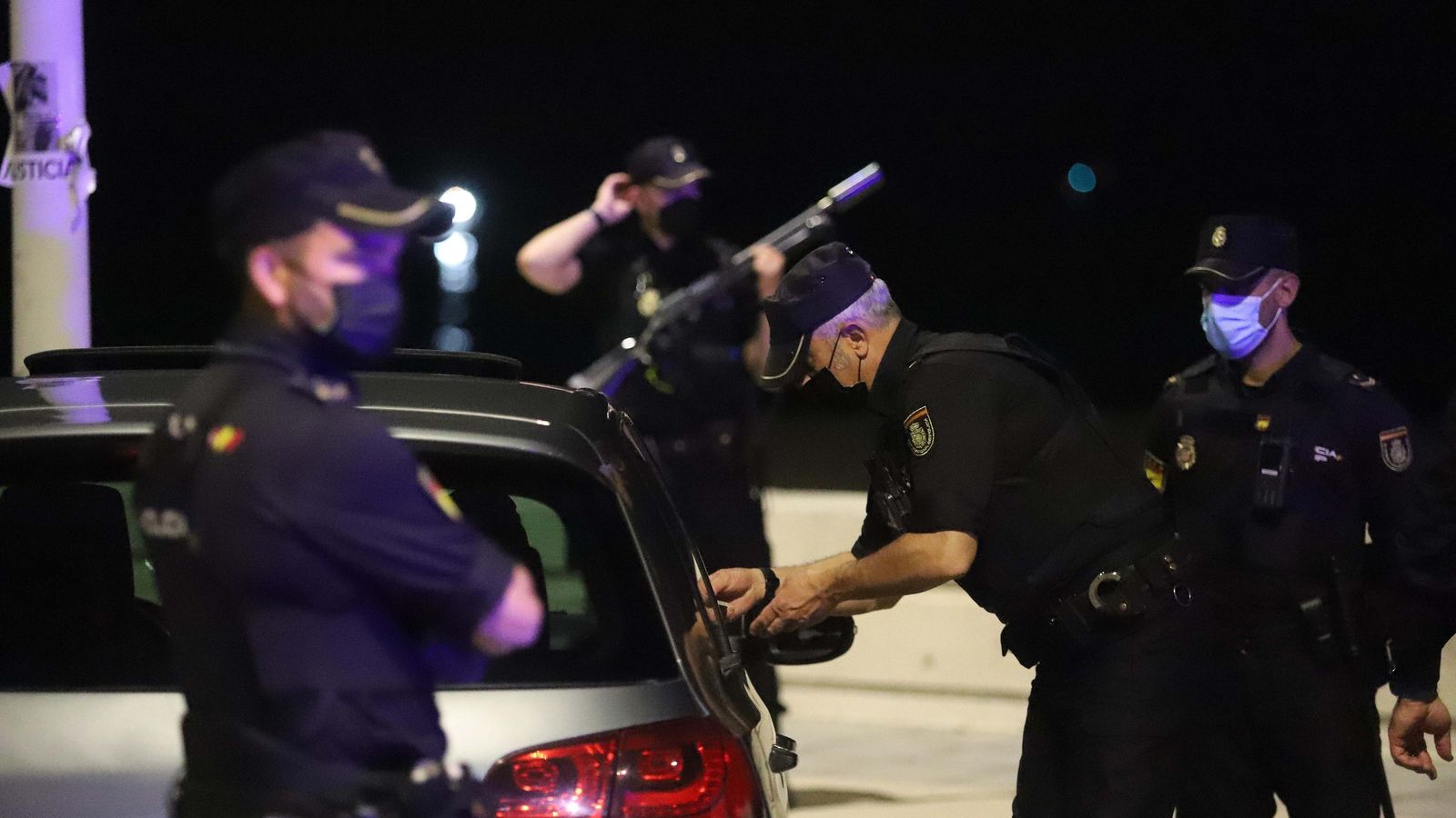 Control en La Línea.