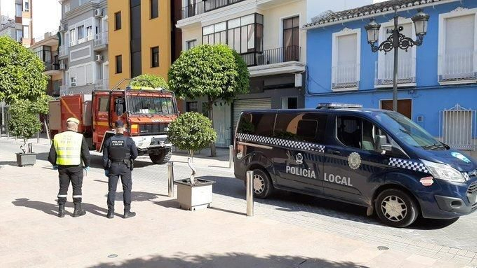 Cuerpos de seguridad en Puente Genil.