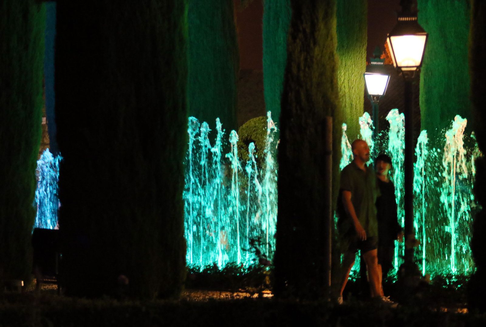 Espectáculo de luz y sonido en el Alcázar de los Reyes Cristianos.