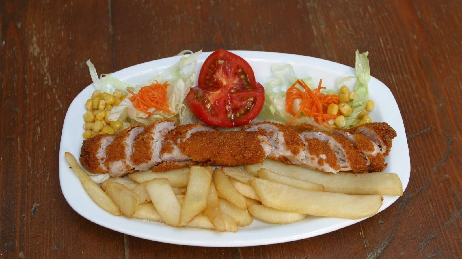Plato de un flamenquín cordobés.