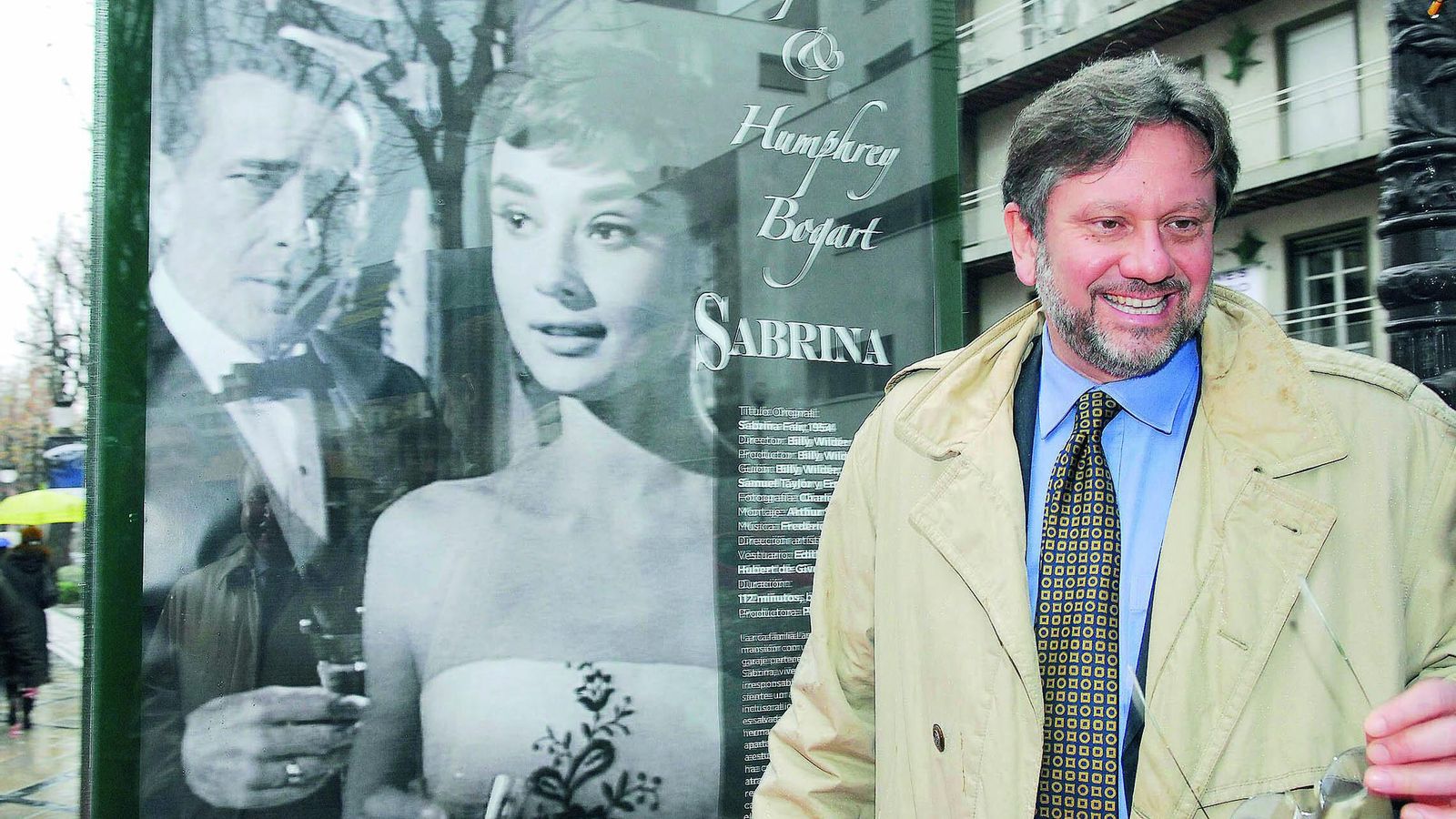 Sean Hepburn, hijo de  la legendaria actriz, durante su visita a Granada.