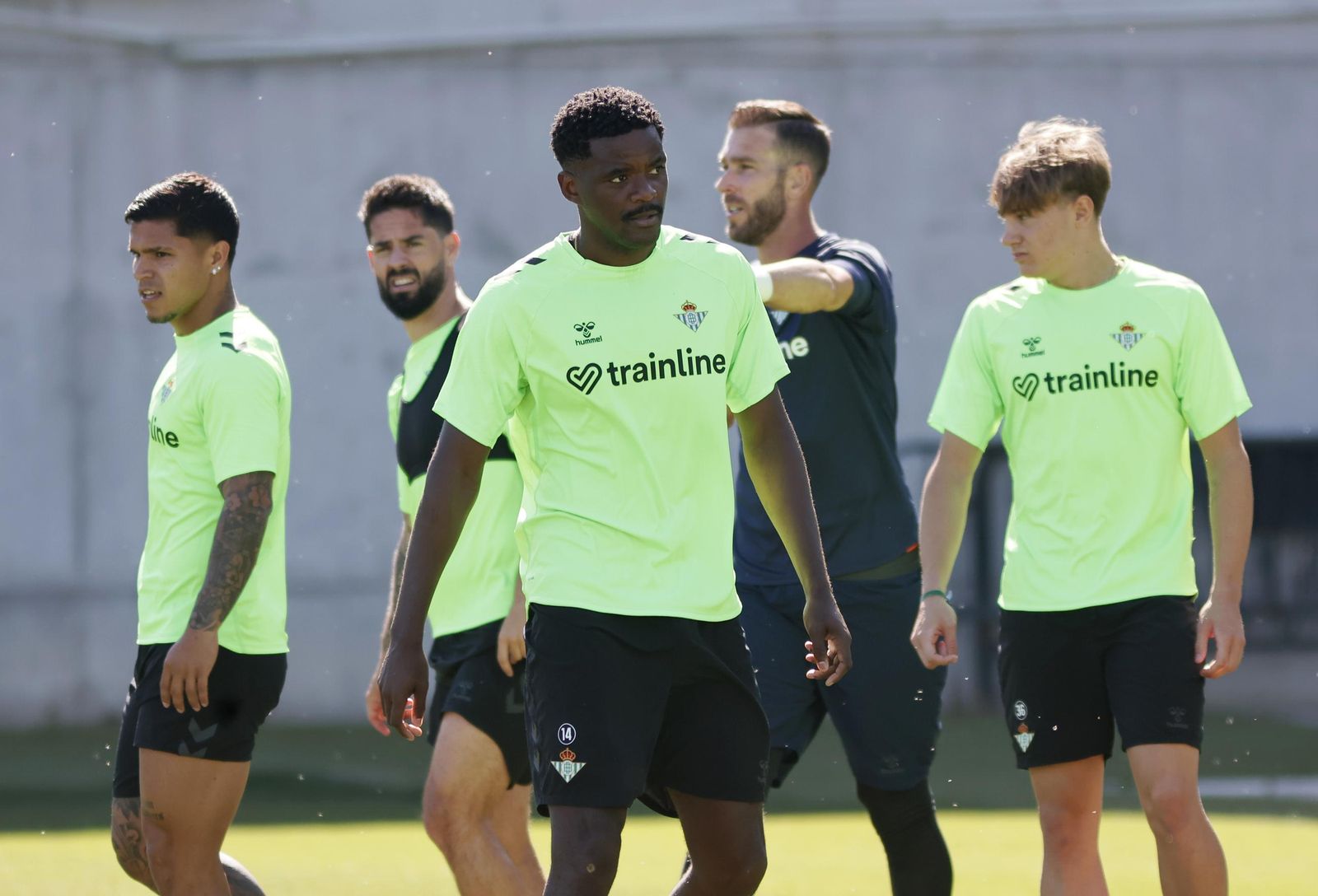 Las imágenes del entrenamiento del Betis