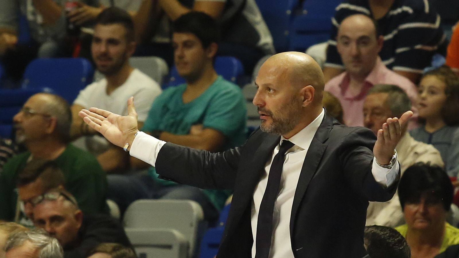 Djordjevic, durante el Unicaja-Bayern de Eurocup, en 2016.