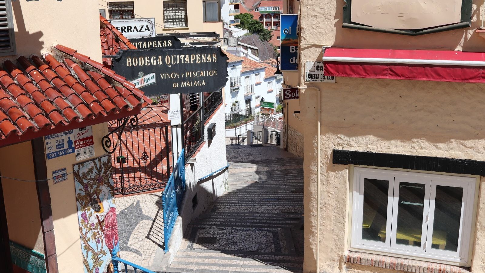 La cuesta del Tajo de Torremolinos en la cuarentena del viernes 3.