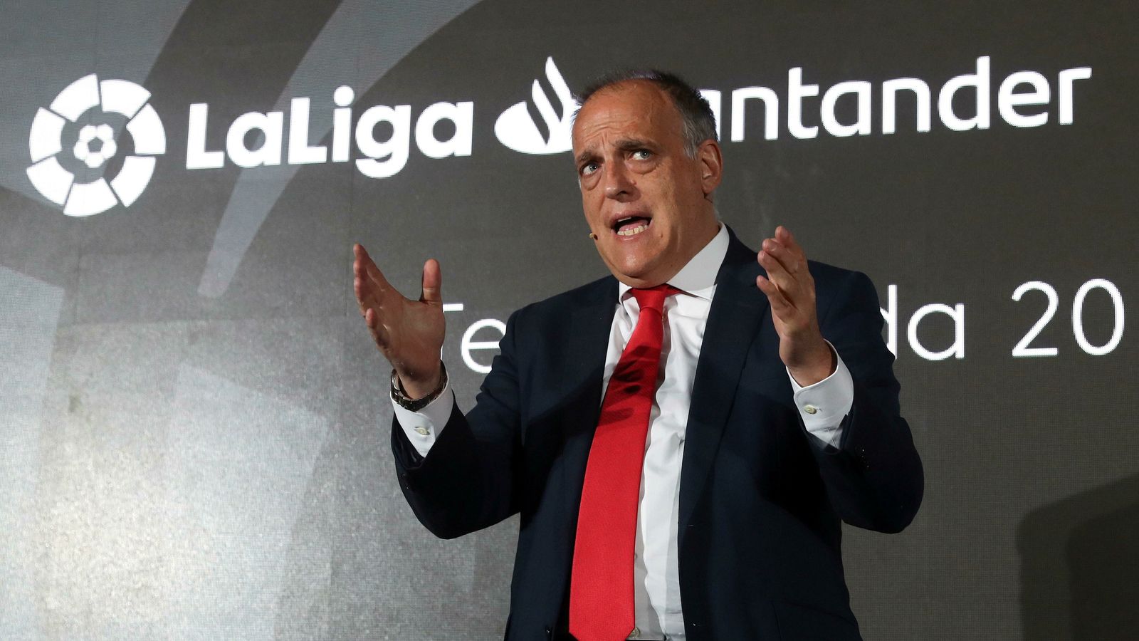 Javier Tebas acudió al congreso celebrado en Madrid.