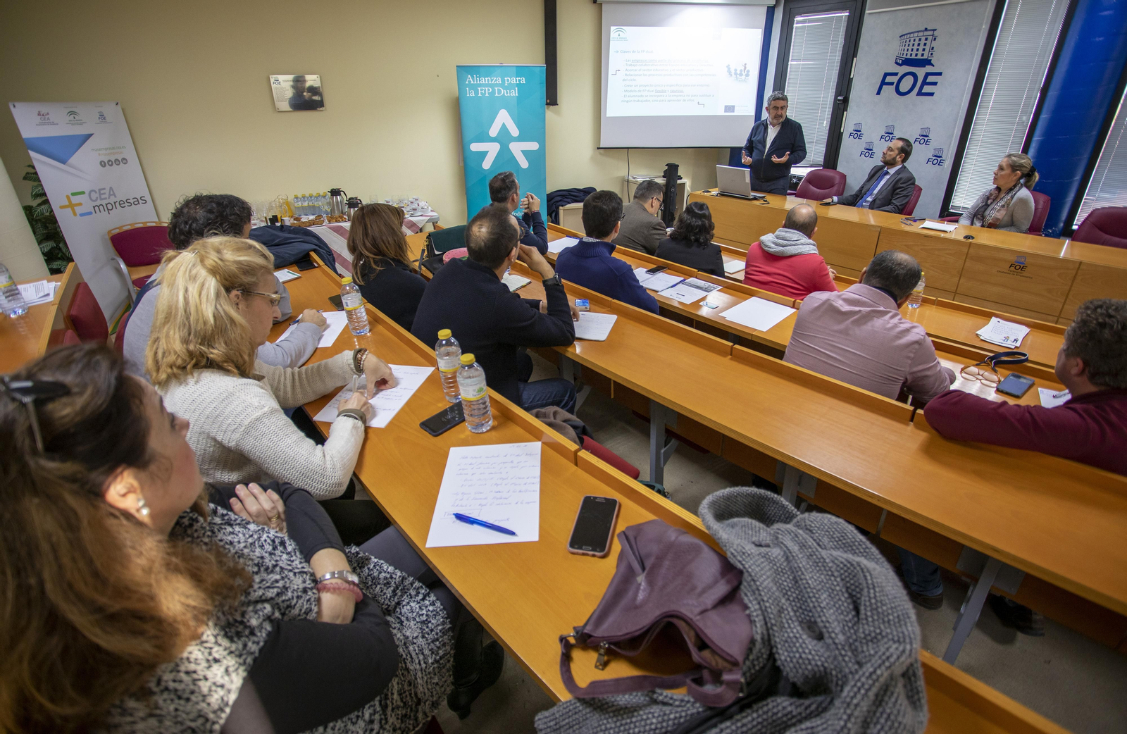 El encuentro de hoy en la sede de la FOE.