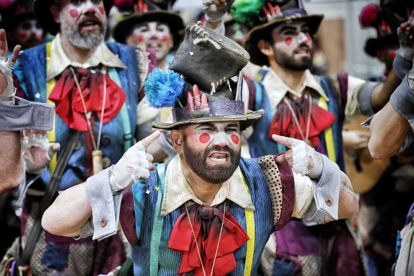 Comparsa 'Los colaores', una comparsa de toda la vida'.