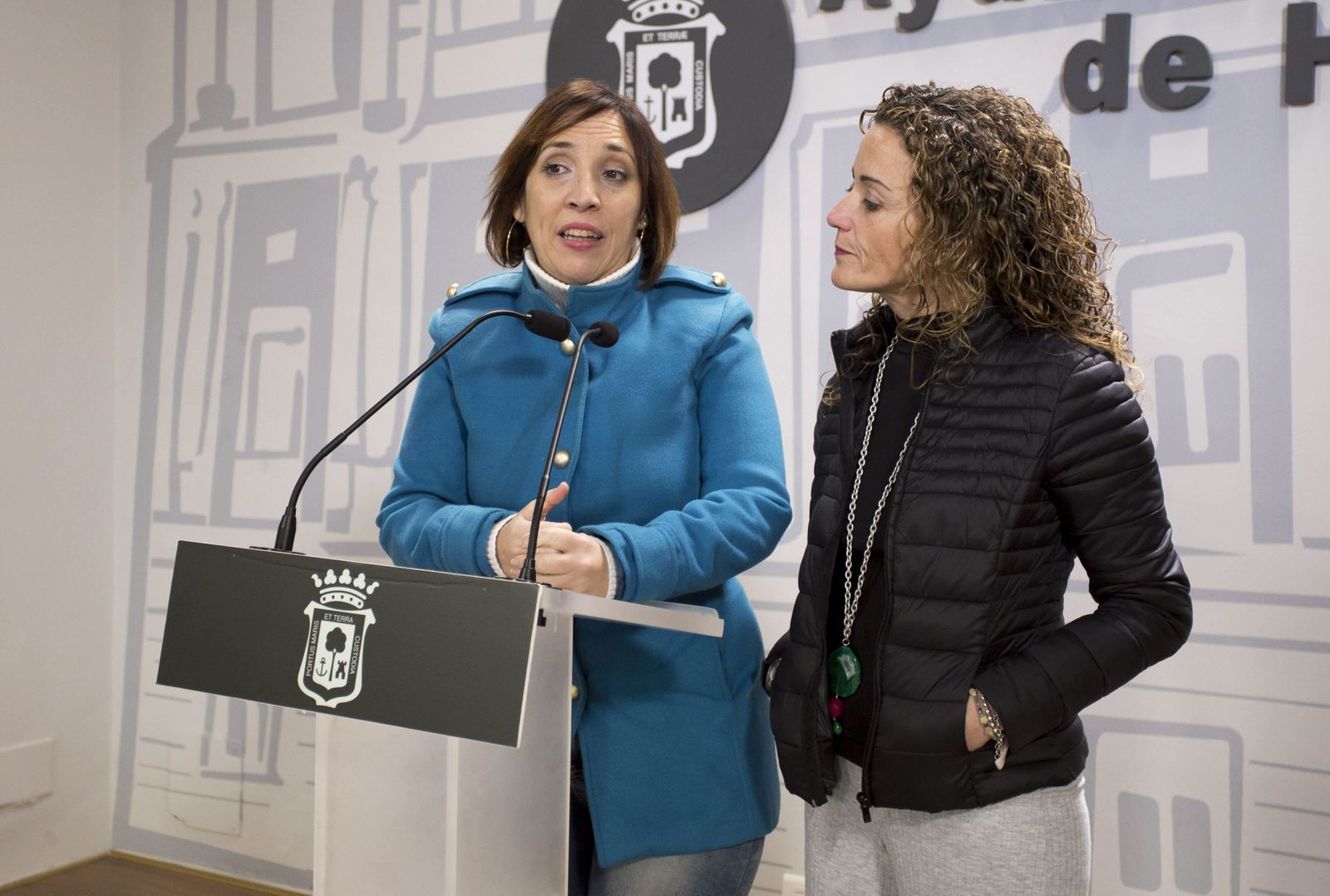 Alicia Narciso y Teresa Borrero, en la presentación.