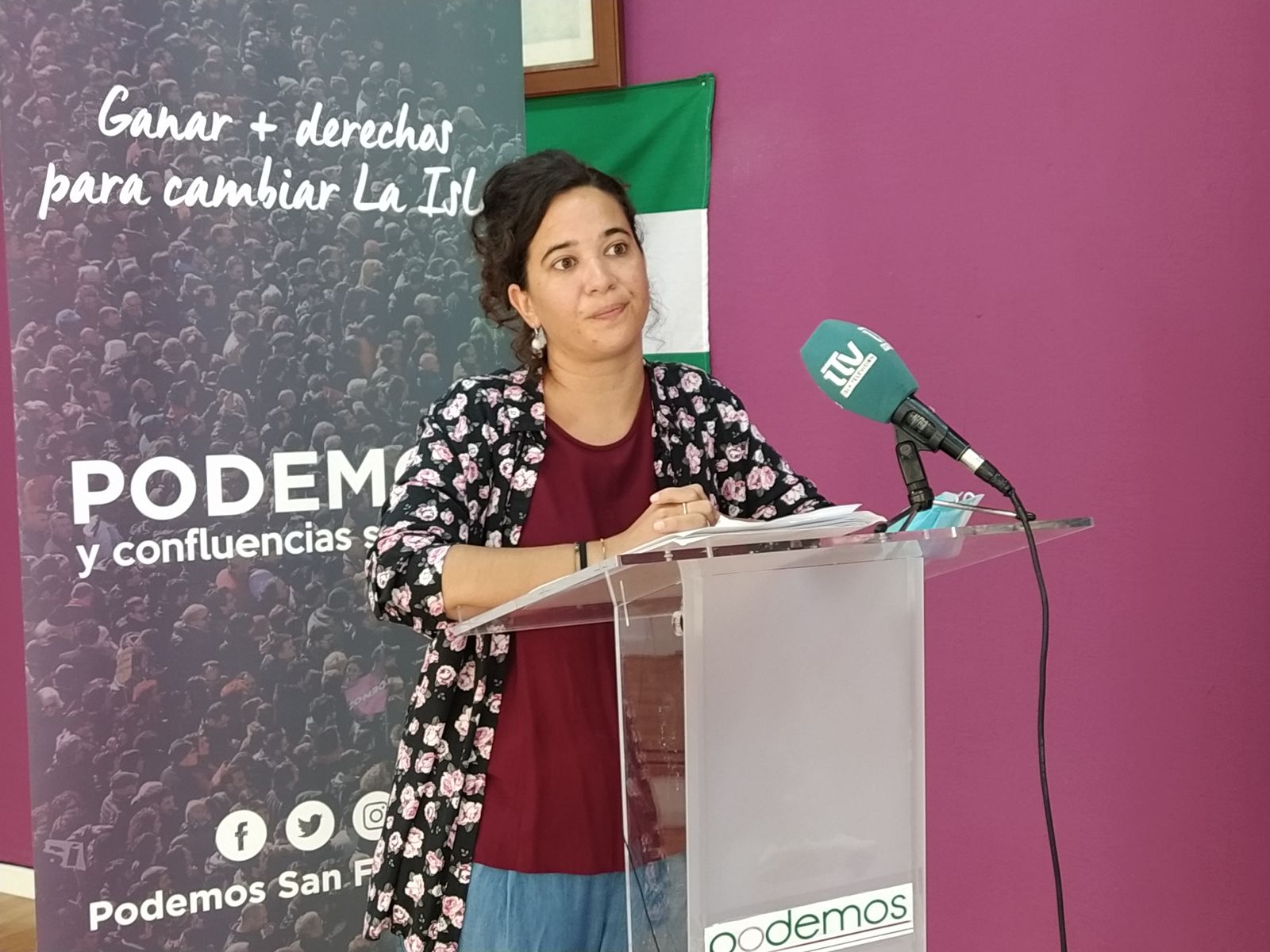 Ana Rojas, en rueda de prensa.