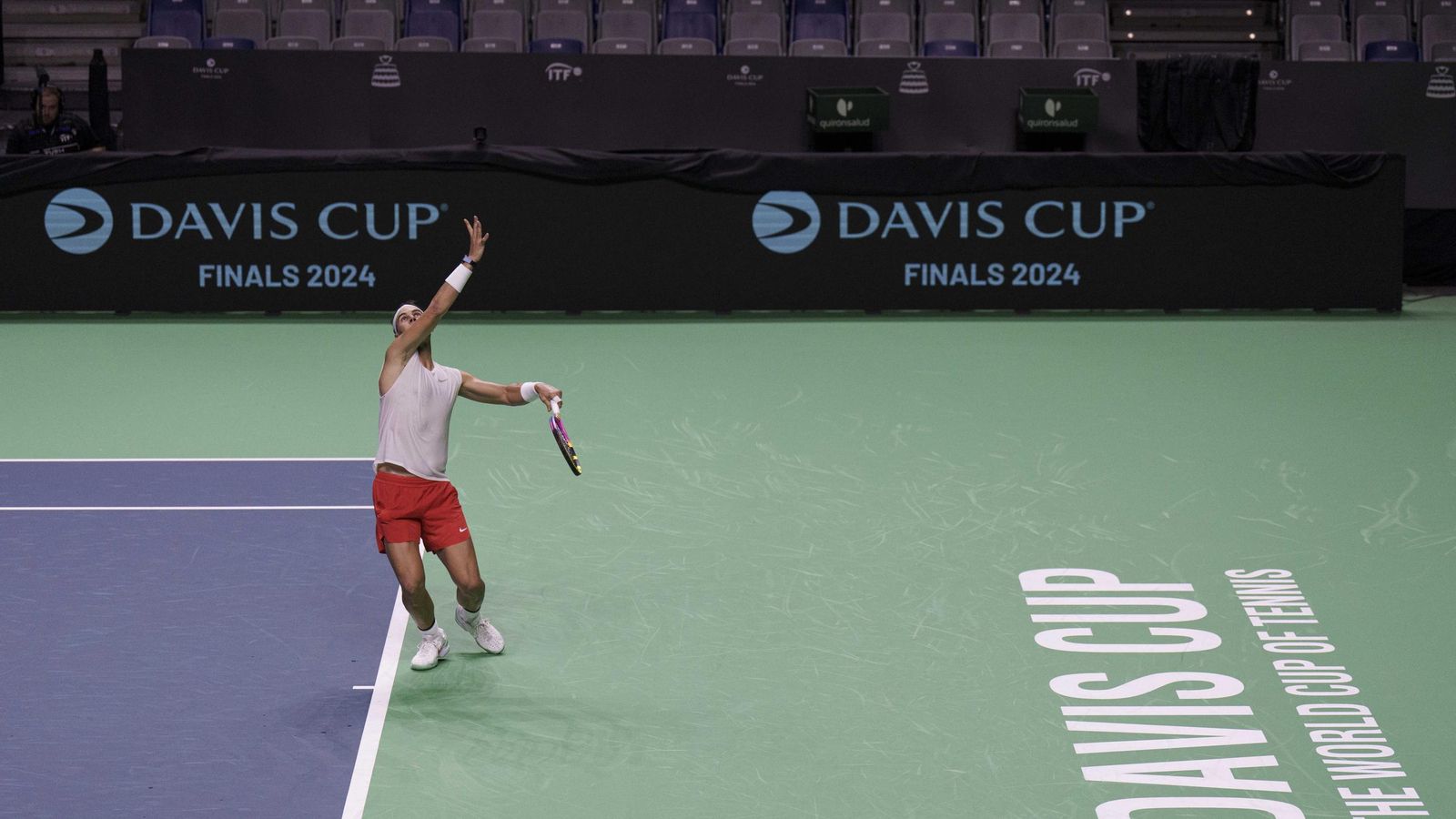 Rafa Nadal se machaca en el Carpena