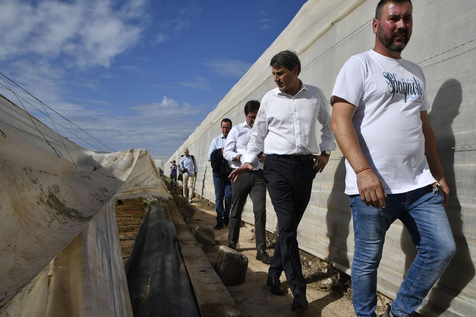 Invernaderos afectados por el paso de la DANA en Almería.