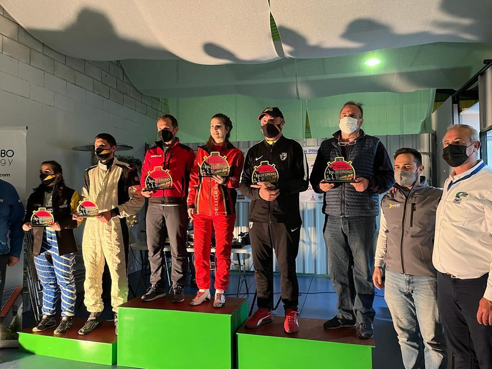 Podio del I Rally-Crono Ciudad de Córdoba.