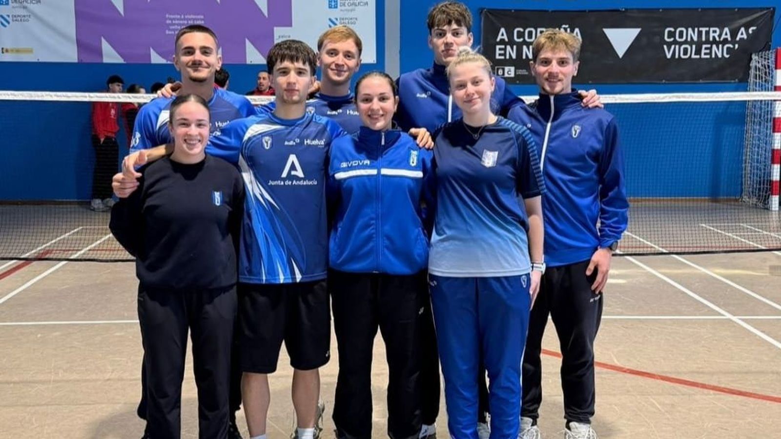 Jugadores del Club Bádminton Huelva.