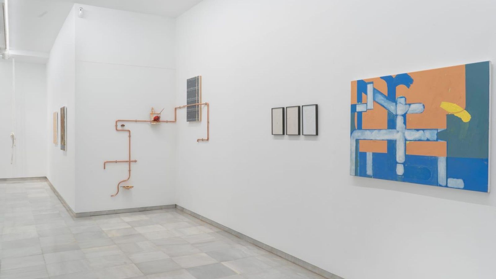 Obras en la galería Birimbao. Obras en la galería Birimbao.