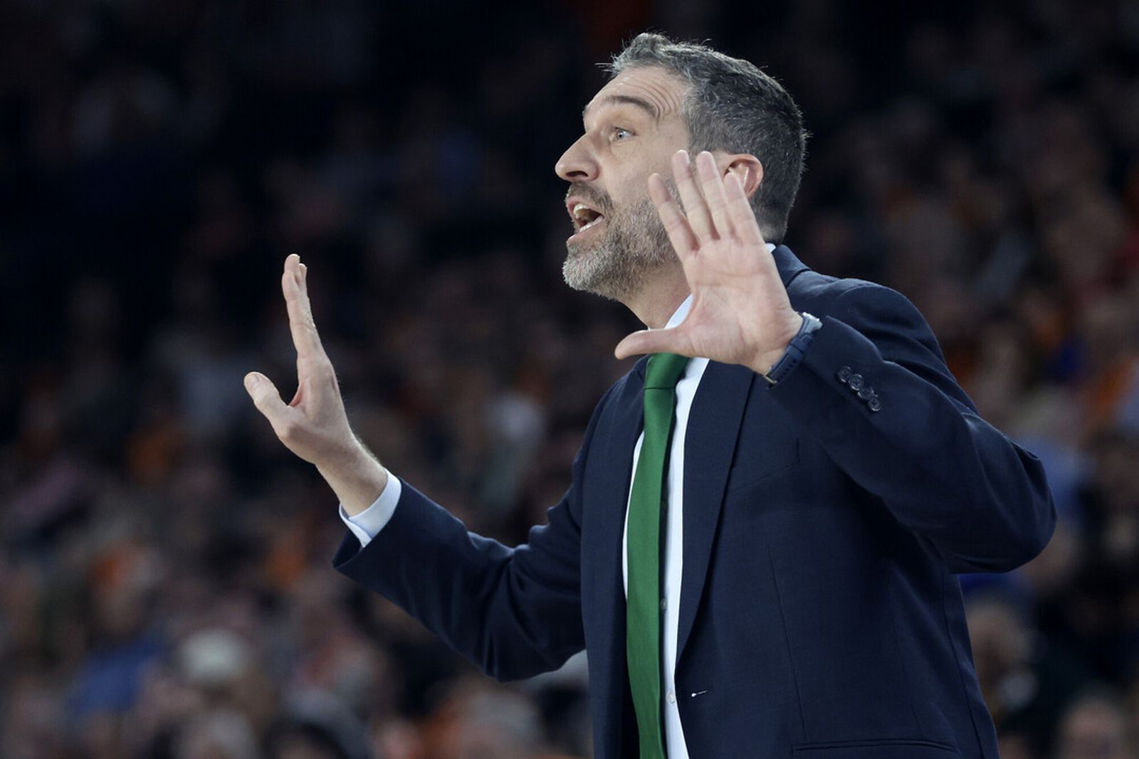 Ibon, durante el Valencia-Unicaja.