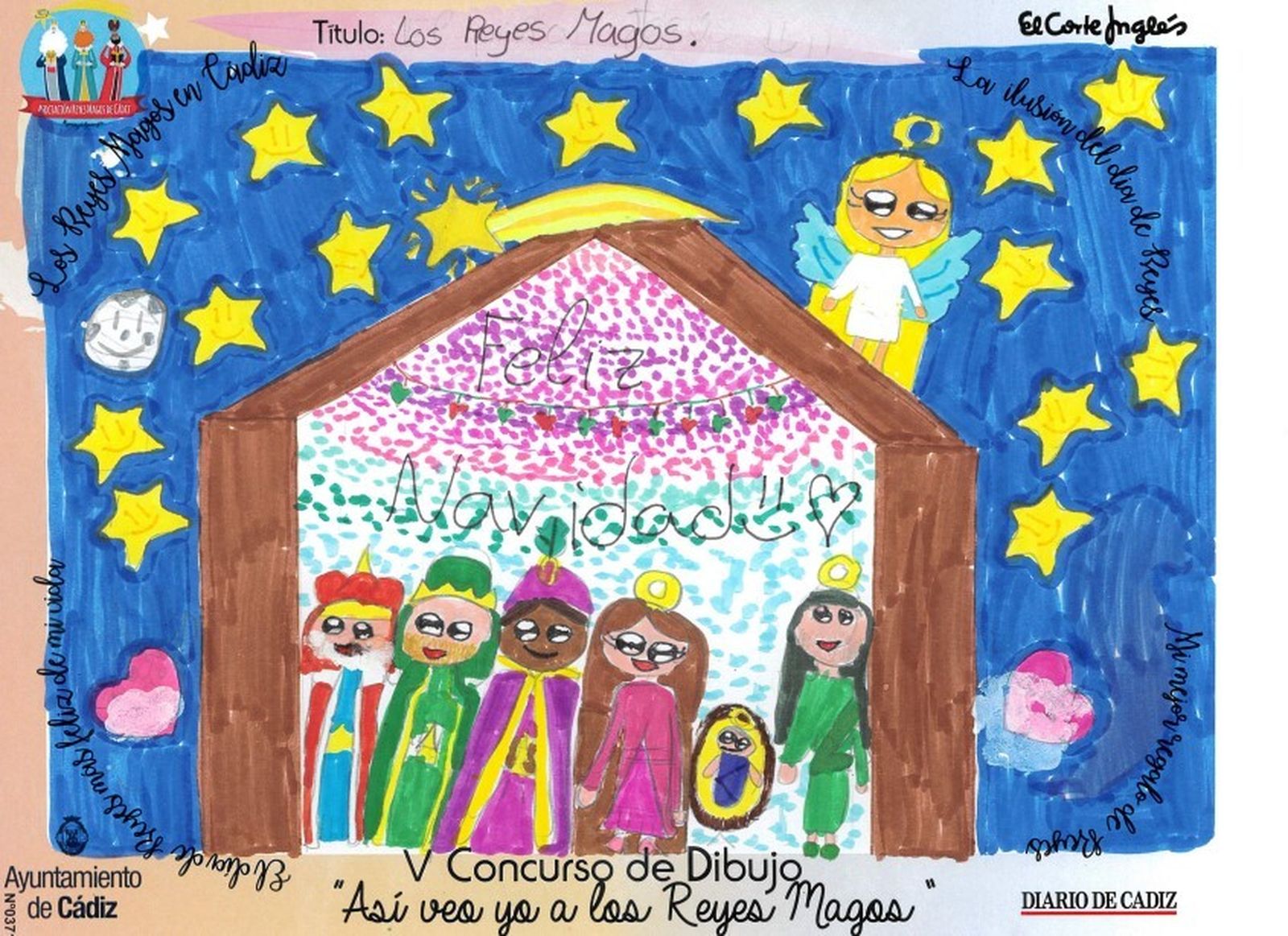 Los dibujos del concurso 'Así veo yo a los Reyes Magos'.