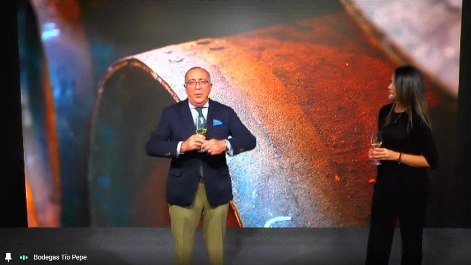 Antonio y Silvia Flores en otro momento de la presentación de la saca de 2021.