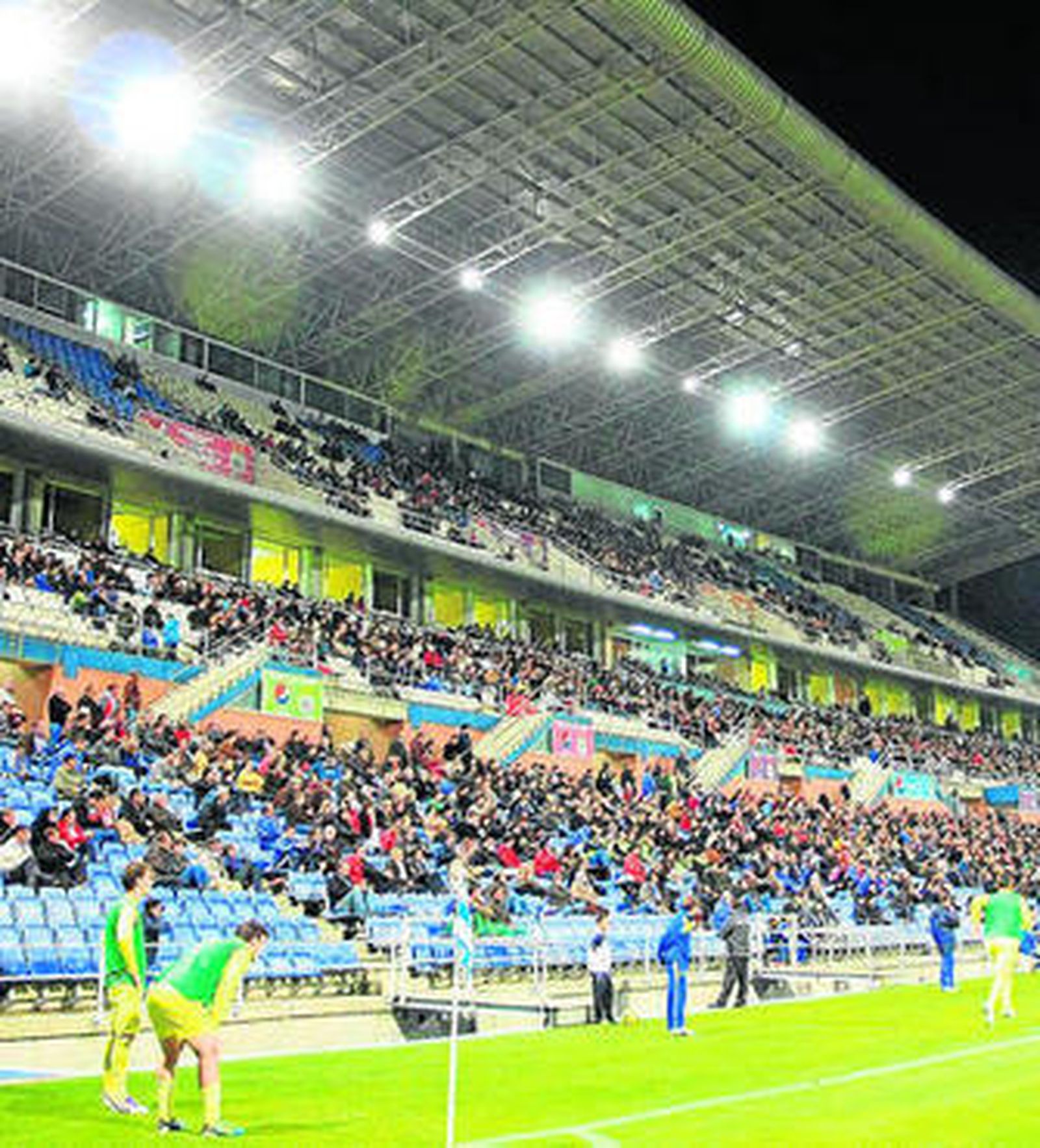 El Nuevo Colombino, en el choque del sábado pasado.