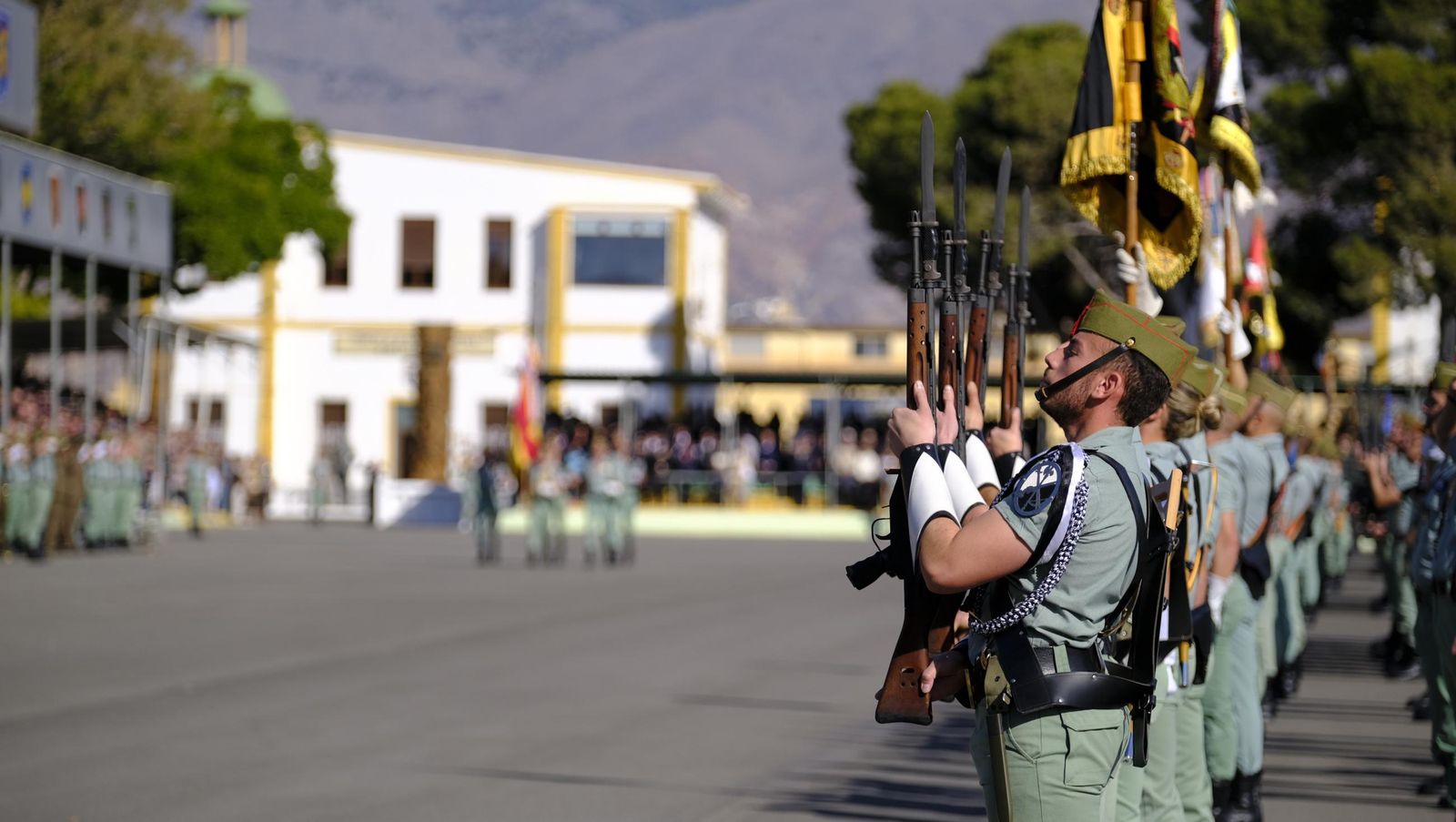 Conmemoración del Combate de Edchera en la Base Álvarez de Sotomayor de La Legión, en imágenes