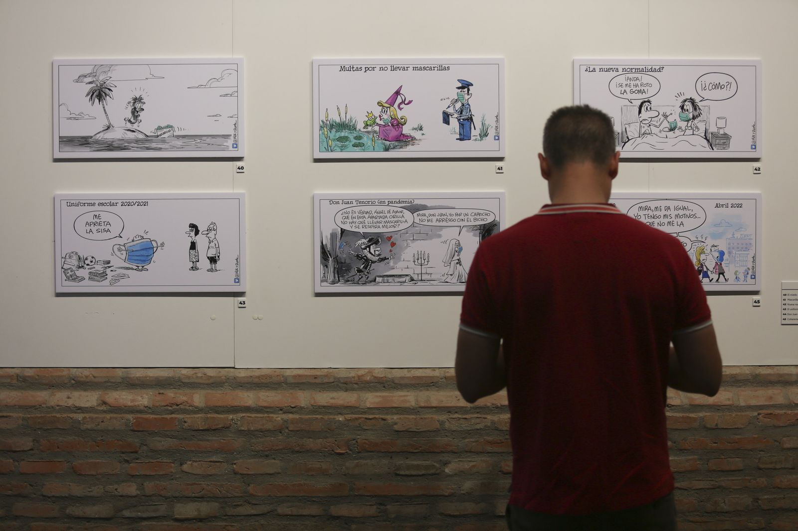 Exposición de viñetas de Miki y Duarte (fotos)