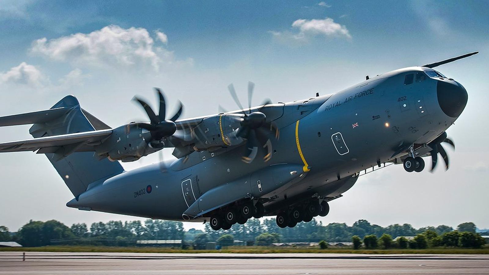 Un A400M Atlas de la Royal Air Force.