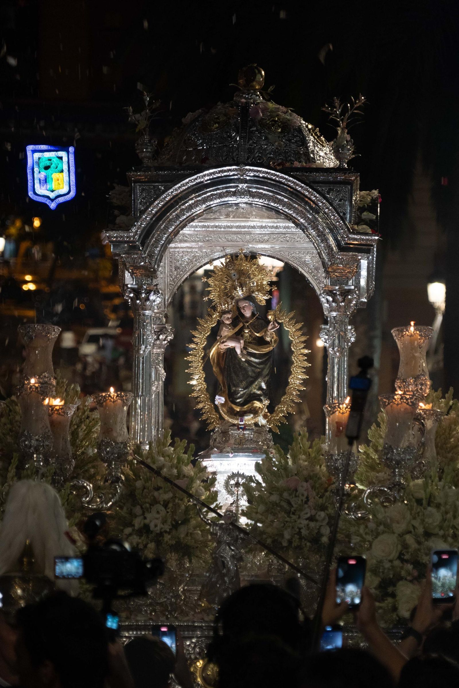 Imágenes del traslado de Nuestra Señora de la Cinta a la Parroquia Mayor de San Pedro