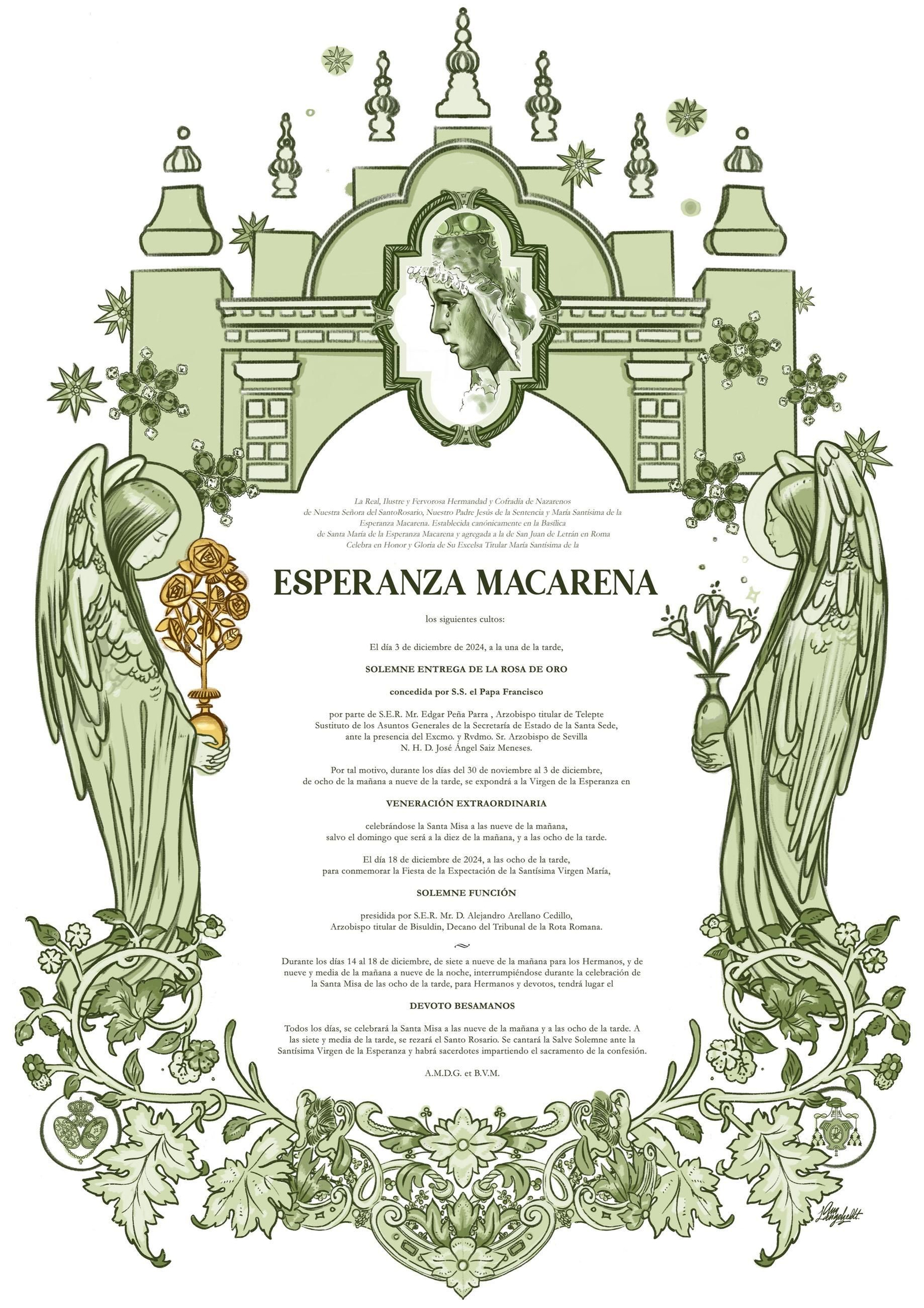 La convocatoria de cultos para este 2024