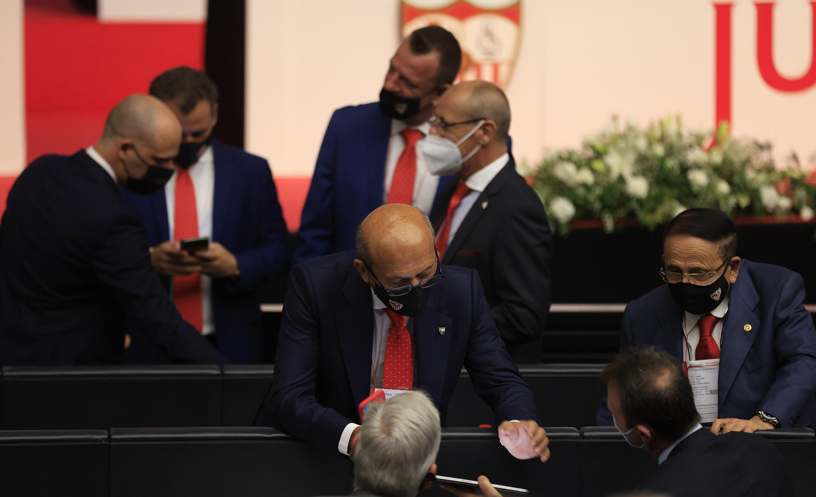 Del Nido, en los instantes previos a la Junta.