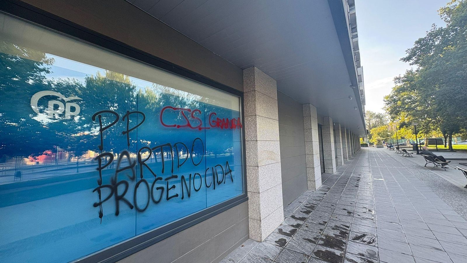 La formación ha anunciado que denunciará el acto ante la Policía