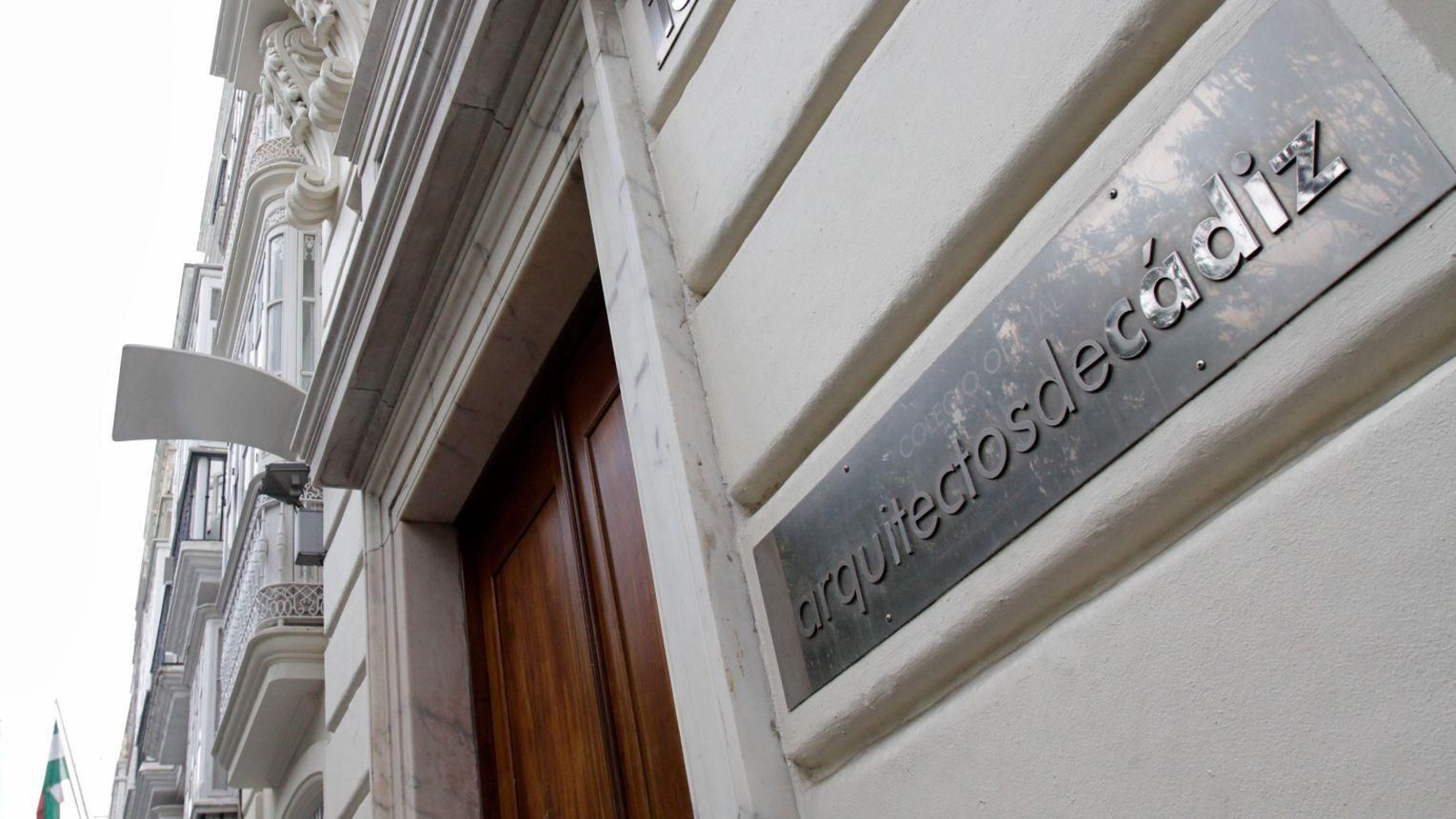 La sede del Colegio Oficial de Arquitectos de Cádiz, en la capital gaditana.
