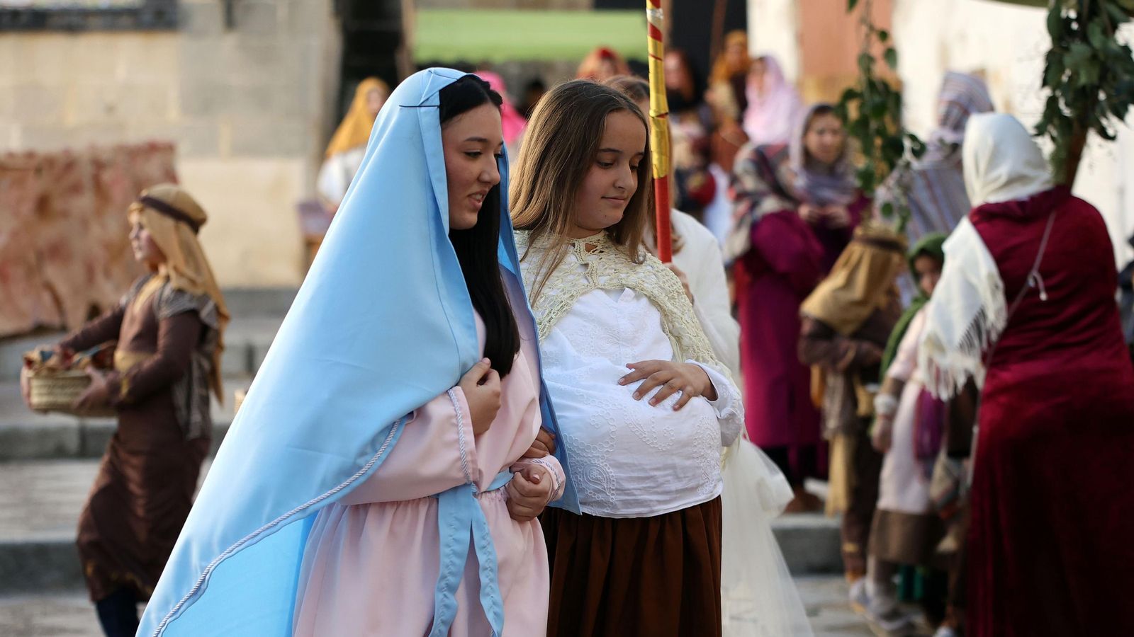 Imágenes del Belén Viviente de la plaza San Lucas en Jerez
