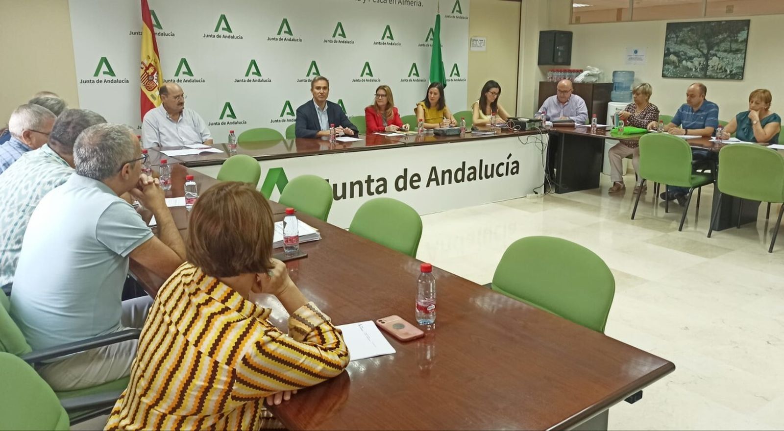 Amós García se reúne con los directores de oficinas del Servicio Andaluz de Empleo y de las Áreas Territoriales de Empleo de la provincia