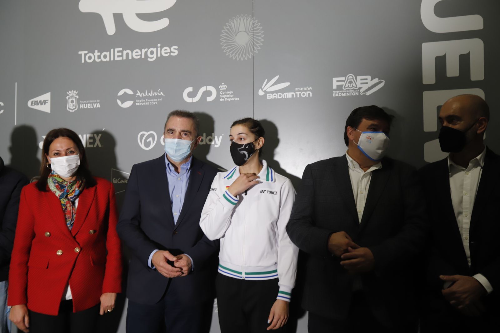 Carolina Marín visita el Palacio de los Deportes