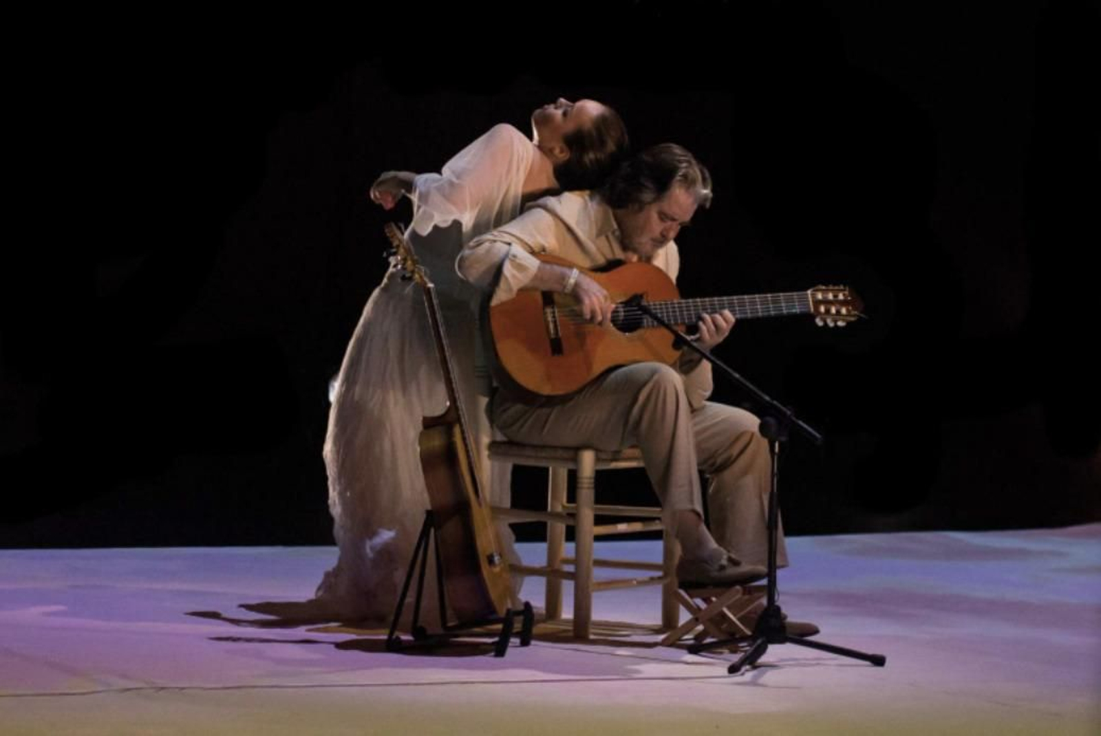Rocío Molina con Rafael Riqueni. Rocío Molina con Rafael Riqueni.
