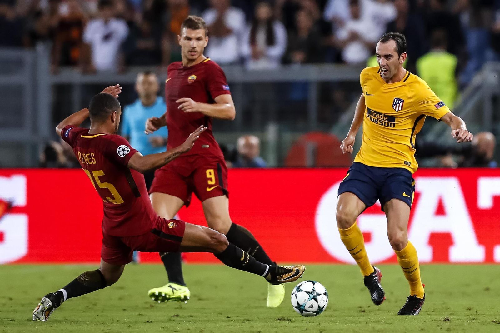 El Roma-Atlético de Madrid, en imágenes