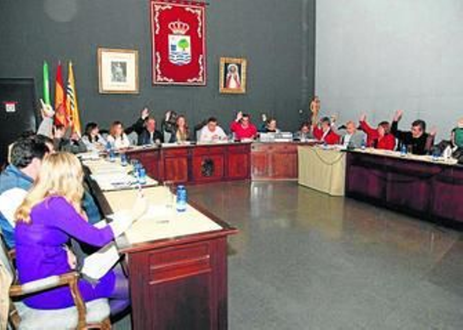 El Pleno municipal de Isla Cristina, durante una de sus sesiones.