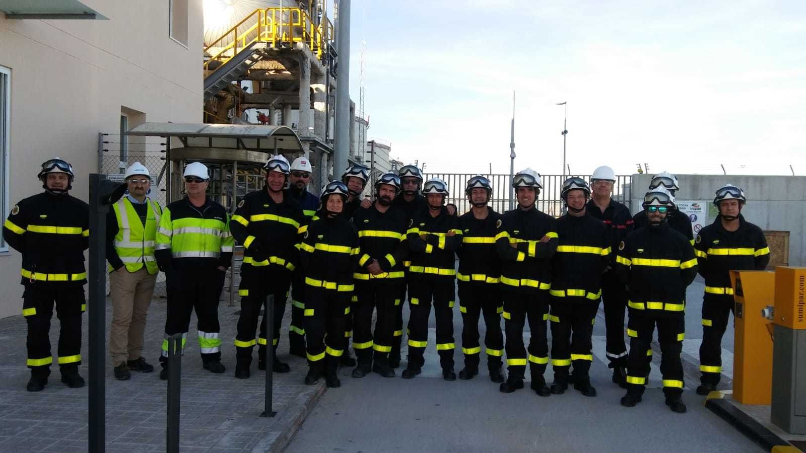 Los bomberos de Algeciras que realizaron el curso