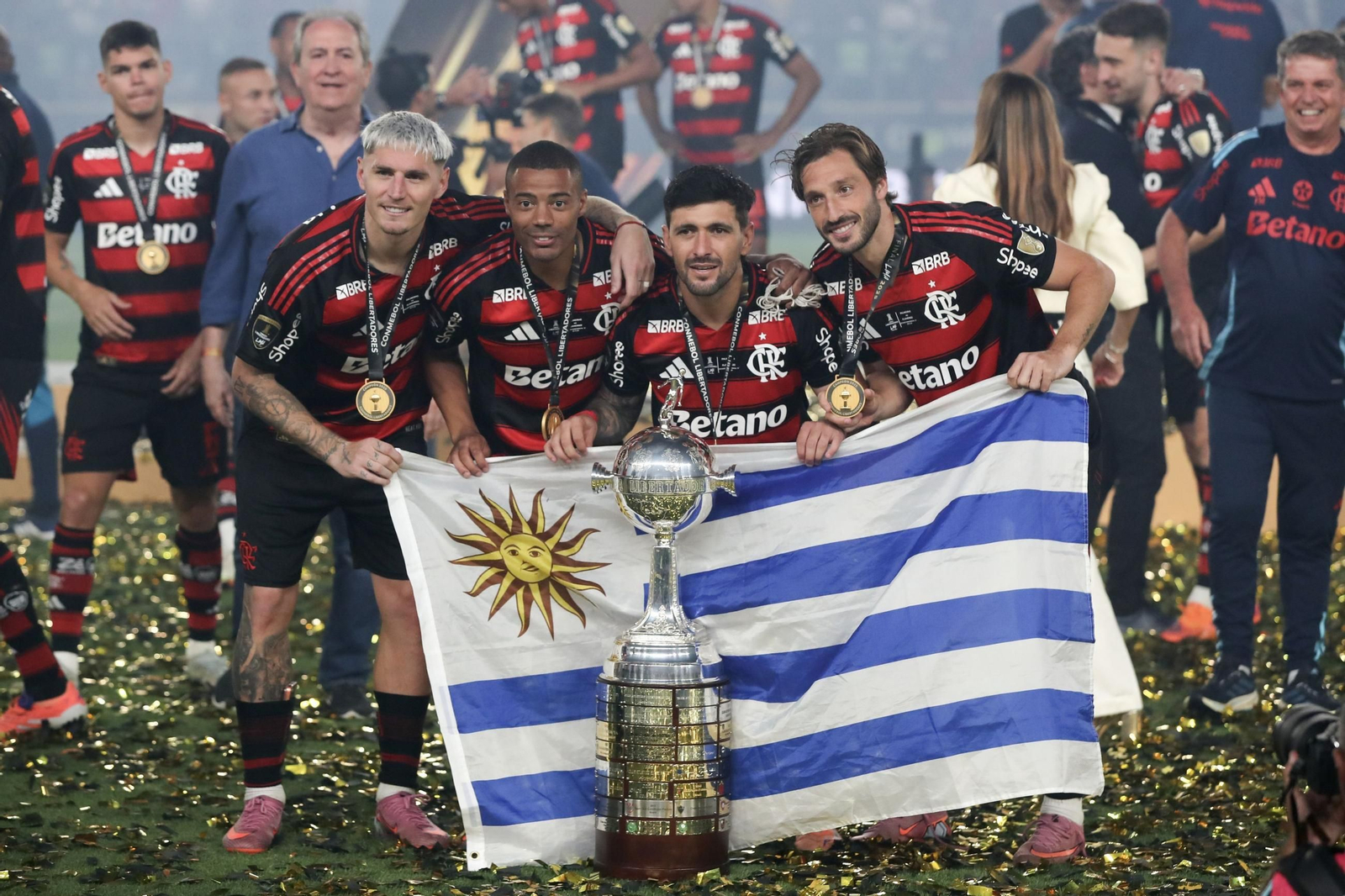 Las fotos de la final de la Copa Libertadores con triunfo de Flamengo sobre Palmeiras